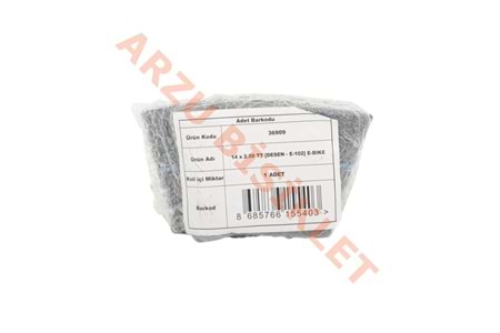 14 x 2.50 BUTYL [EĞRİ SİBOP] [POŞETLİ] E-BIKE