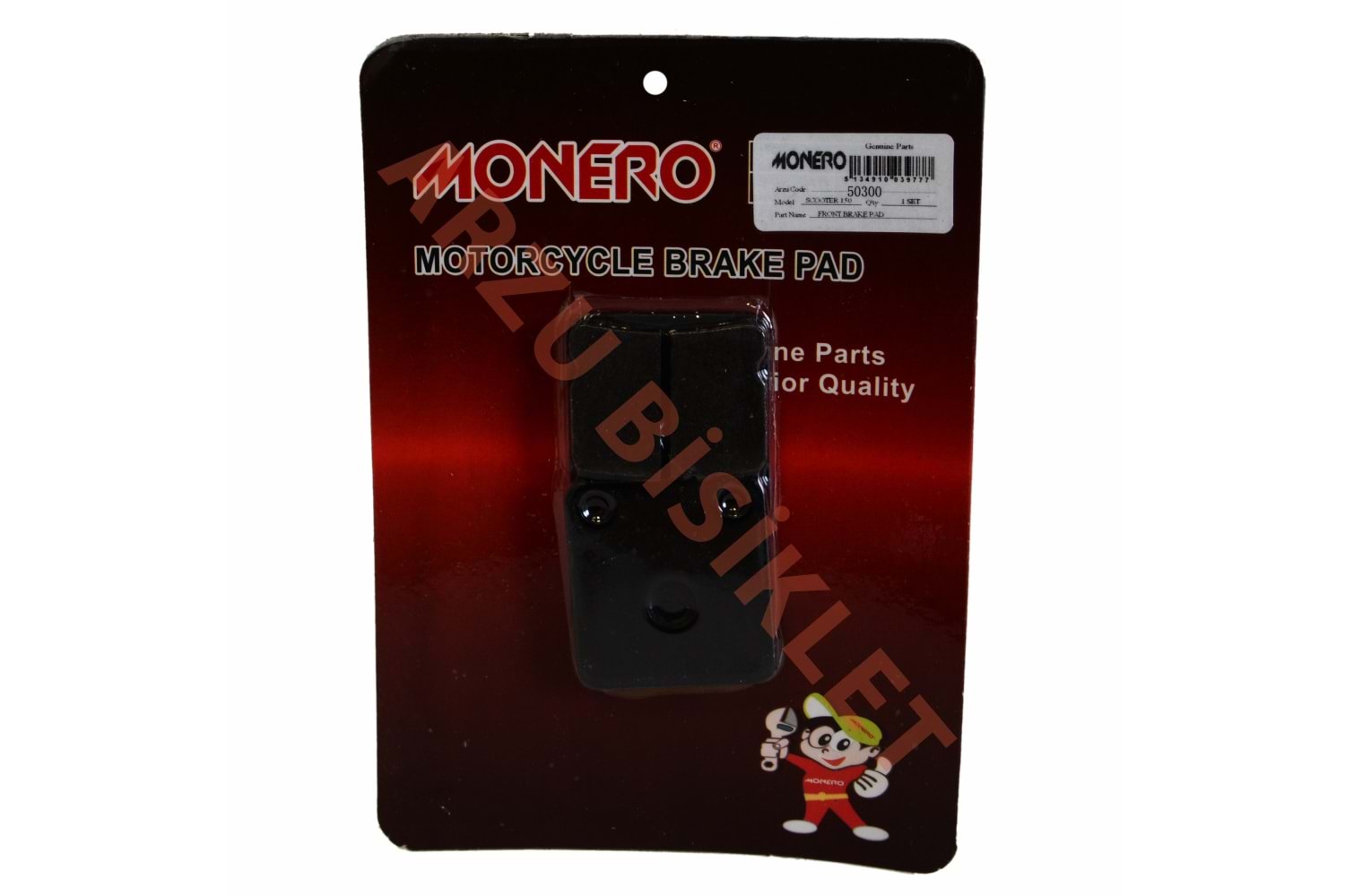 MONERO SCT 125 KARE DİSK BALATA TK