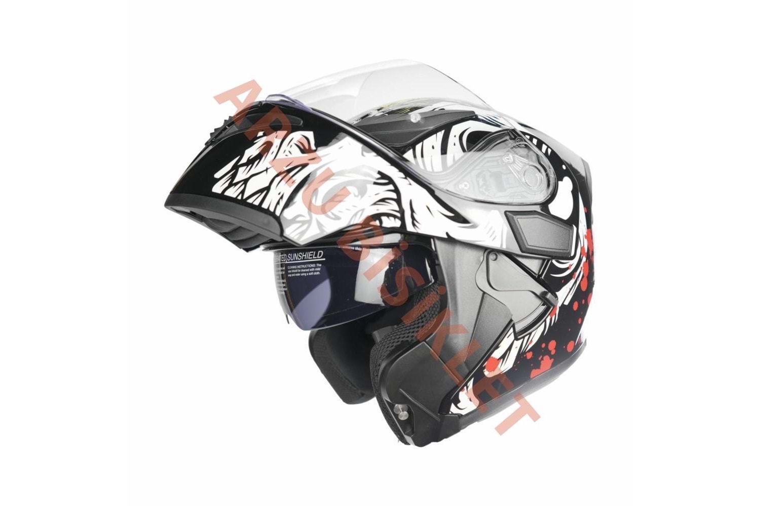 KC - ÇENE AÇILIR VİZÖRLÜ KASK [KC902] [KURU KAFA] [L]