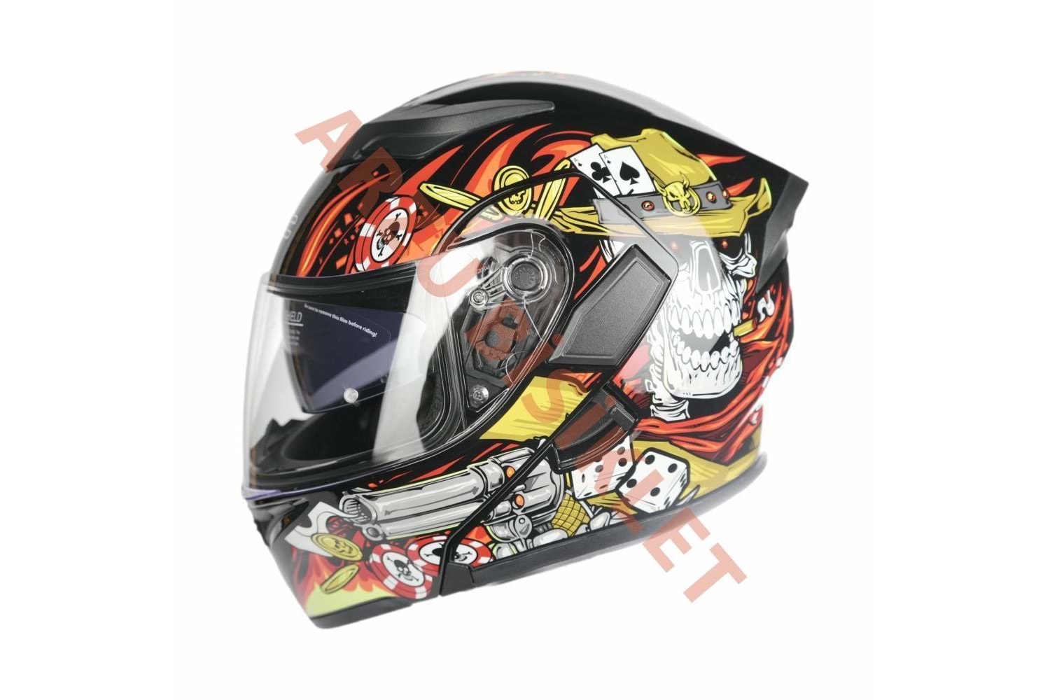 KC - ÇENE AÇILIR VİZÖRLÜ KASK [KC902] [İSKELET] [L]