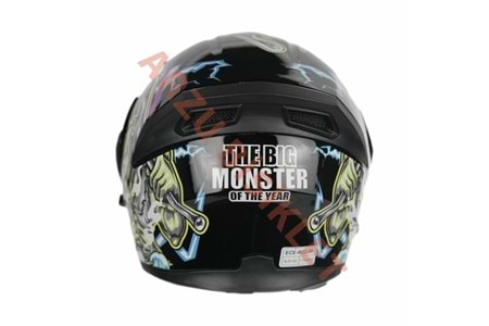 KC - ÇENE AÇILIR VİZÖRLÜ KASK [KC902] [BIG MONSTER] [S]