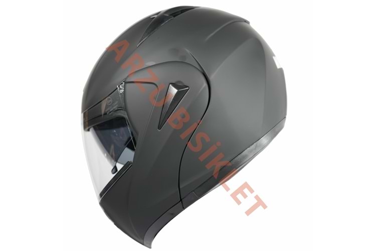 VRT - ÇENE AÇILIR VİZÖRLÜ KASK [MD-808] [MAT SİYAH] [S]