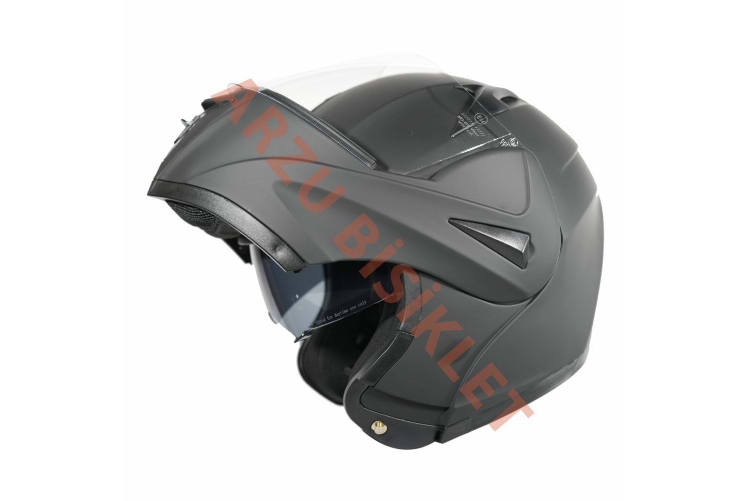 VRT - ÇENE AÇILIR VİZÖRLÜ KASK [MD-808] [MAT SİYAH] [L]
