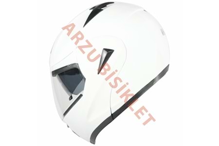 VRT - ÇENE AÇILIR VİZÖRLÜ KASK [MD-808] [BEYAZ] [XL]