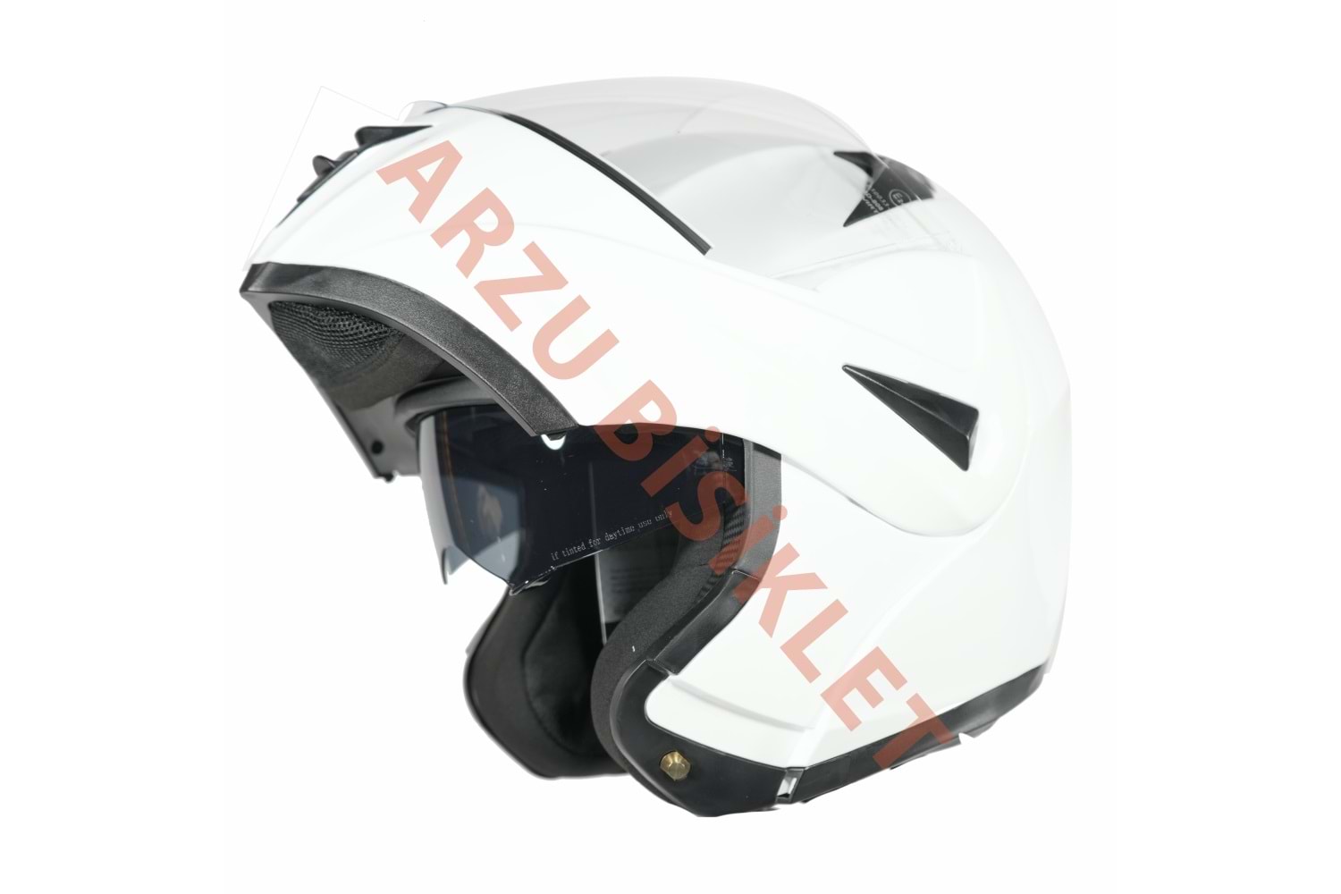 VRT - ÇENE AÇILIR VİZÖRLÜ KASK [MD-808] [BEYAZ] [XL]