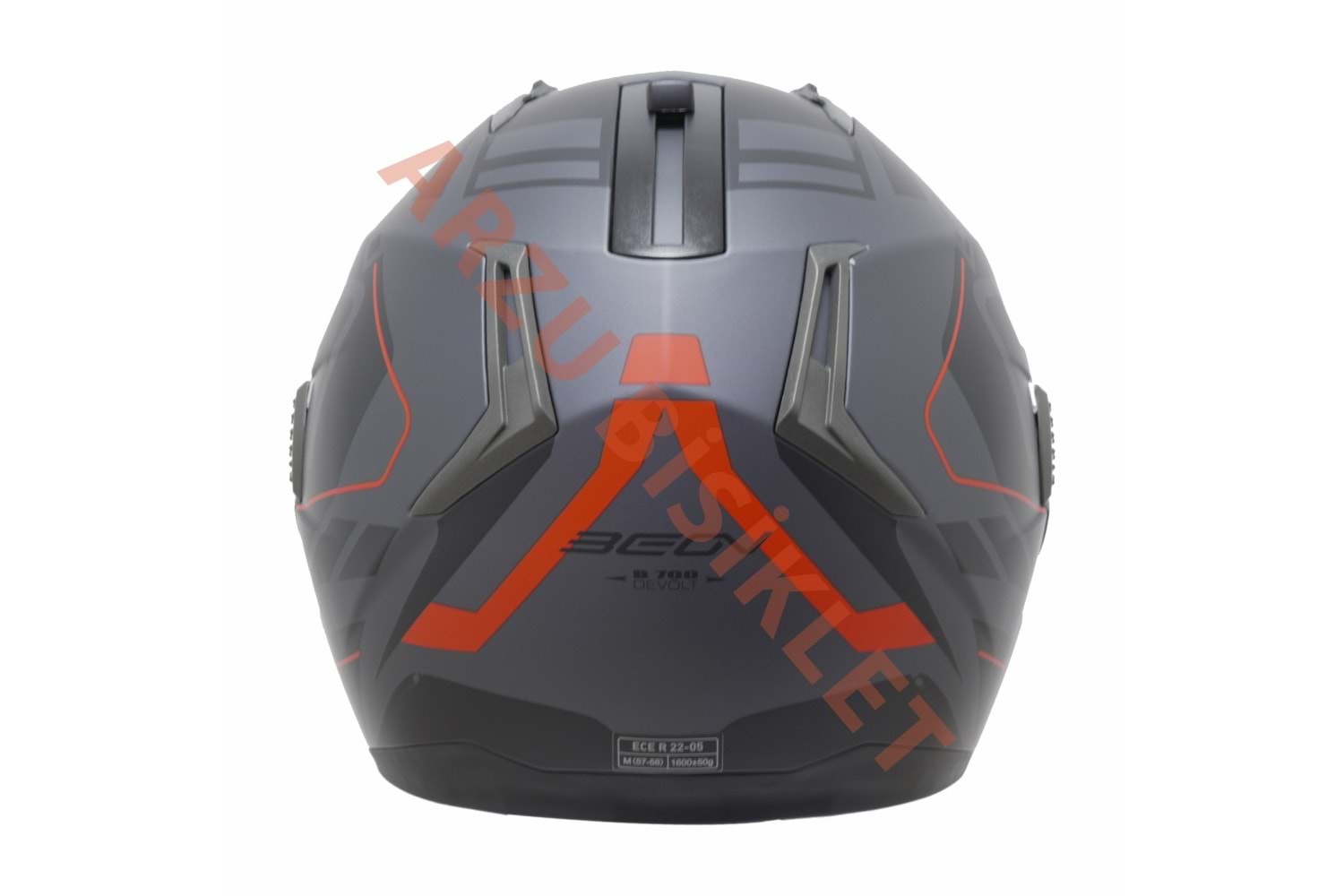 MONERO BEON ÇENE AÇILIR KASK SİYAH - KIRMIZI M BEDEN