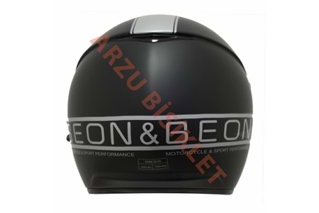 BEON-ÇENESİZ VİZÖRLÜ YAZLIK KASK [B217] [MAT SİYAH - GRİ] [L]