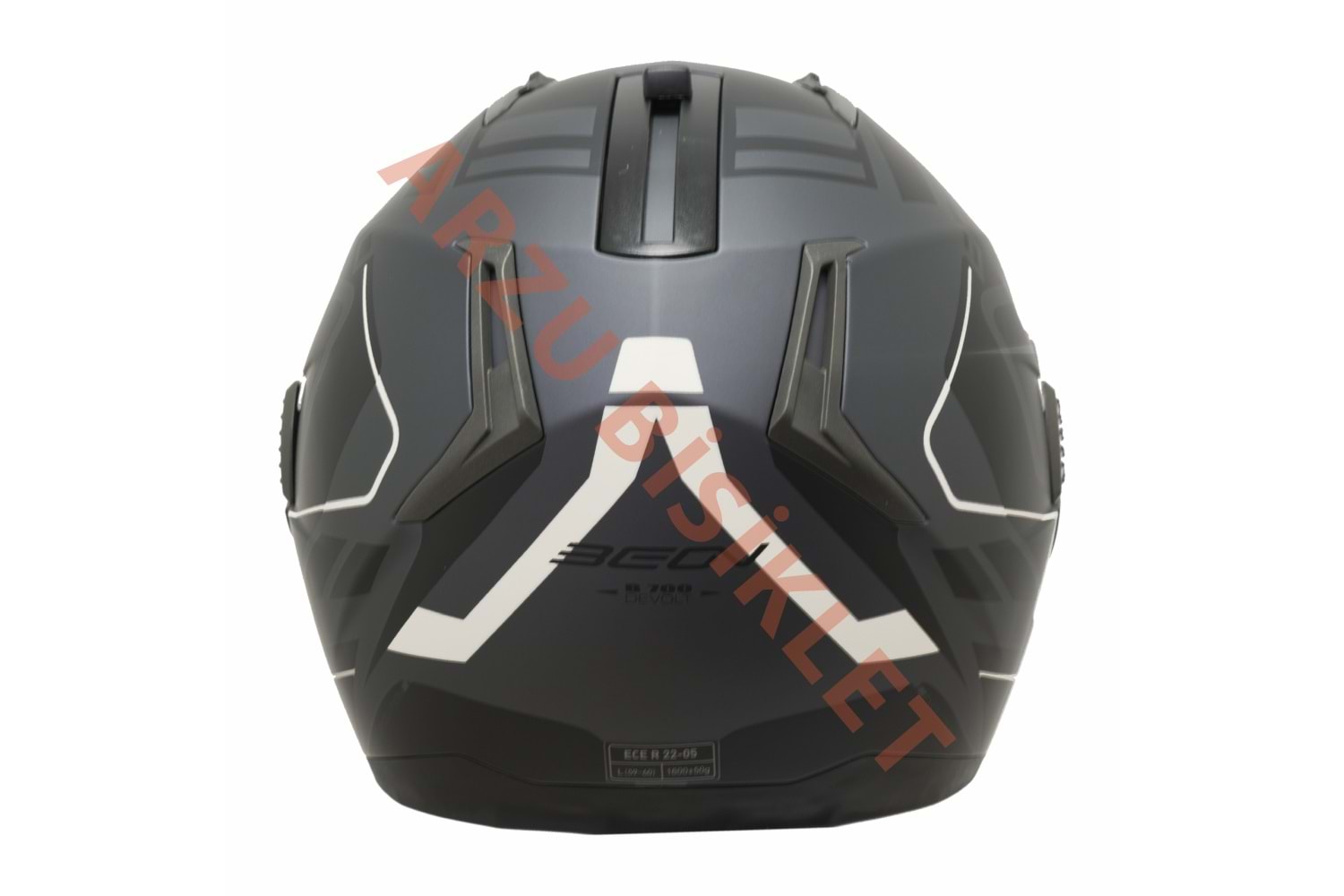 BEON ÇENE AÇILIR VİZÖRLÜ KASK SİYAH - KREM XL BEDEN