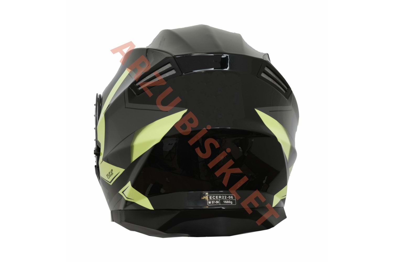 BLACKLION - ÇENE AÇILIR VİZÖRLÜ KASK [LION-160E] [SİYAH-SARI] [M]
