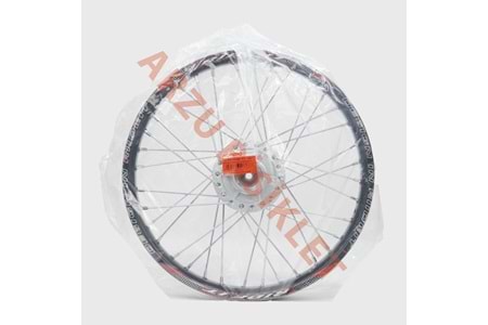 1.20 x 17 TELLİ JANT KOMPLE ÖN [DİSK FREN MODELİ] [SİYAH JANT - GRİ GÖBEK - KROM TEL] CG