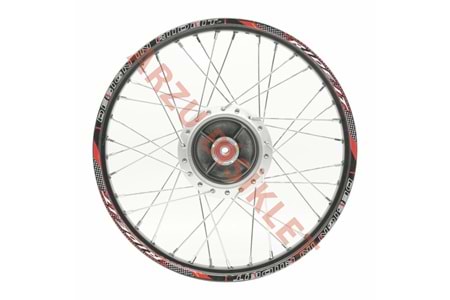 1.20 x 17 TELLİ JANT KOMPLE ÖN [KAMPANA FREN MODELİ] [SİYAH JANT - GRİ GÖBEK - KROM TEL] CG