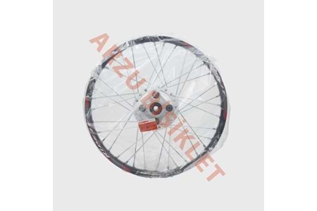 1.20 x 19 TELLİ JANT KOMPLE ARKA [SİYAH JANT - GRİ GÖBEK - KROM TEL] CG