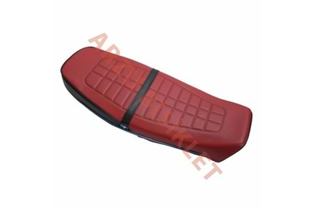 MONERO CG 125 MODİFİYE KESİK KOLTUK SİYAH - KIRMIZI (SELE)