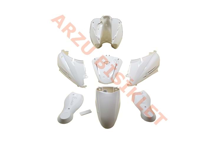 MONERO TUDEY MODELİ E BİKE BEYAZ KAPORTA SET