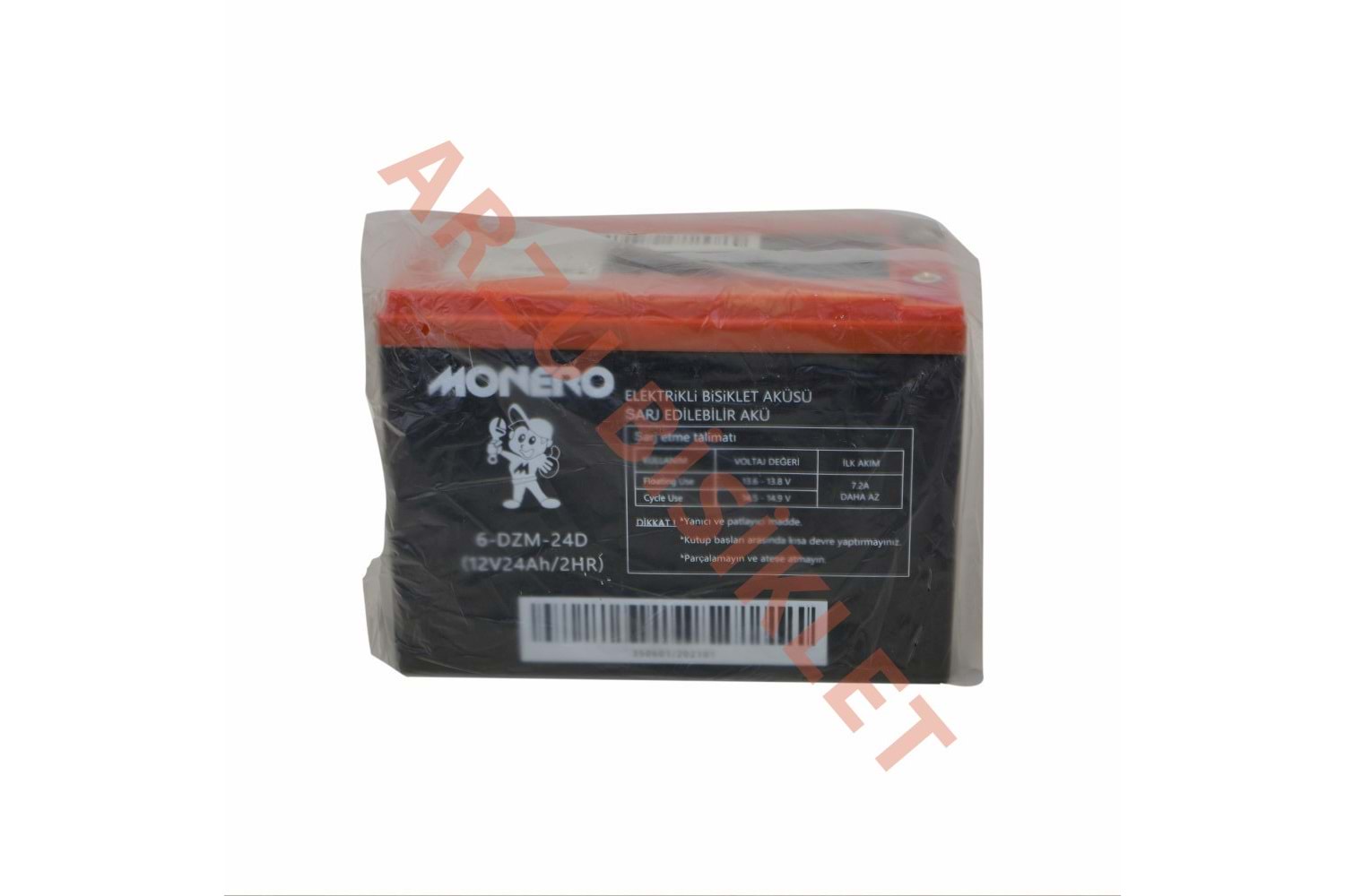 12V-24 AMPER [YATIK] [185*105*130 mm] E-BIKE AKÜ - MONERO