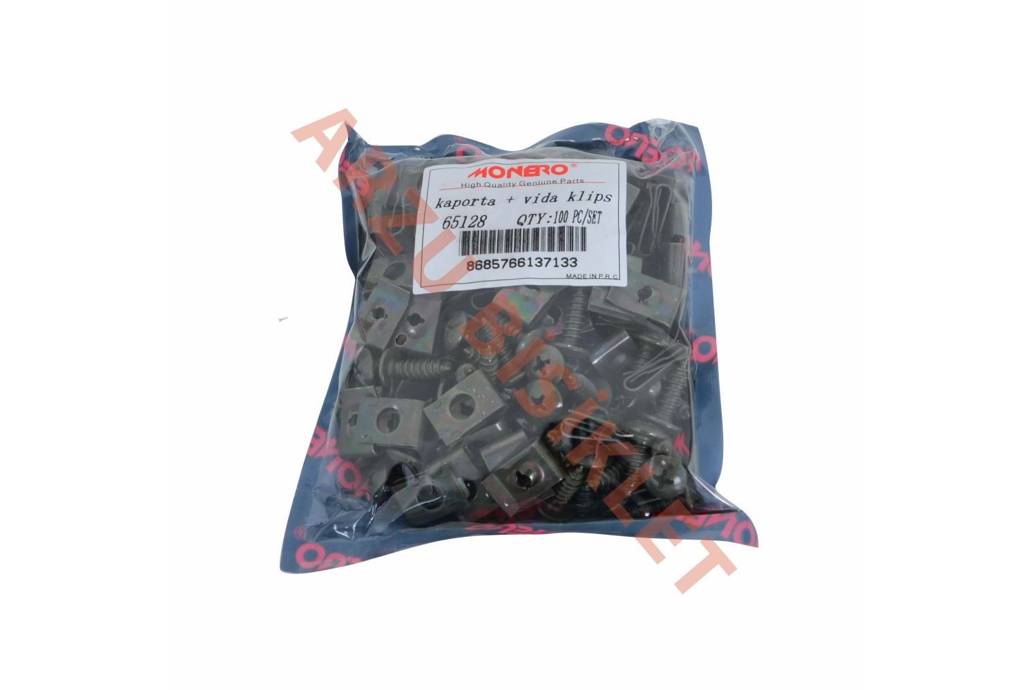 KAPORTA KLİPSİ VE VİDASI [1 PK :100 AD]