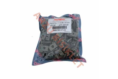 KAPORTA KLİPSİ VE VİDASI [1 PK :100 AD]