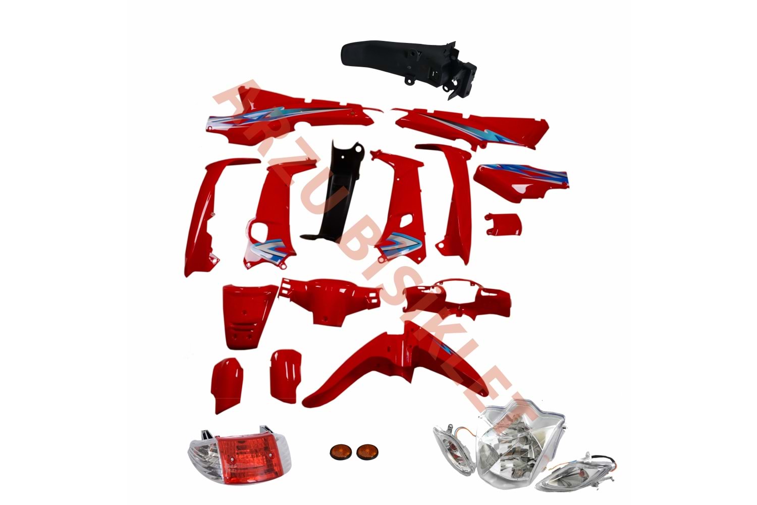 MFH-KH KAPORTA SET [KIRMIZI] [FAR+STOP DAHİL] CUB