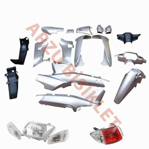 MONERO CUB 100 LİFAN KAPORTA SETİ GRİ FAR STOP DAHİL