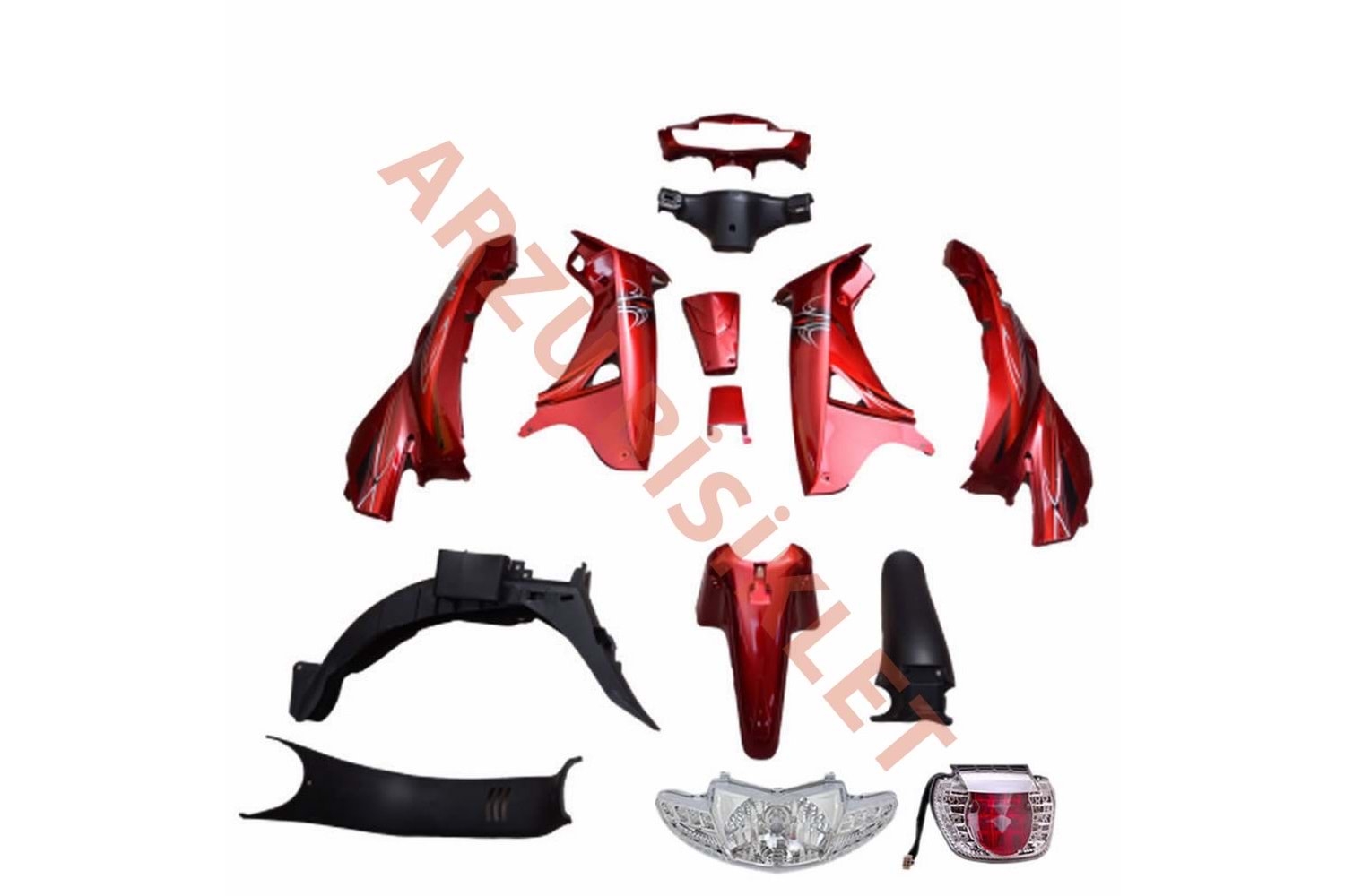 MONERO CUP 100 SFC KIRMIZI KAPORTA SET FAR STOP DAHİL