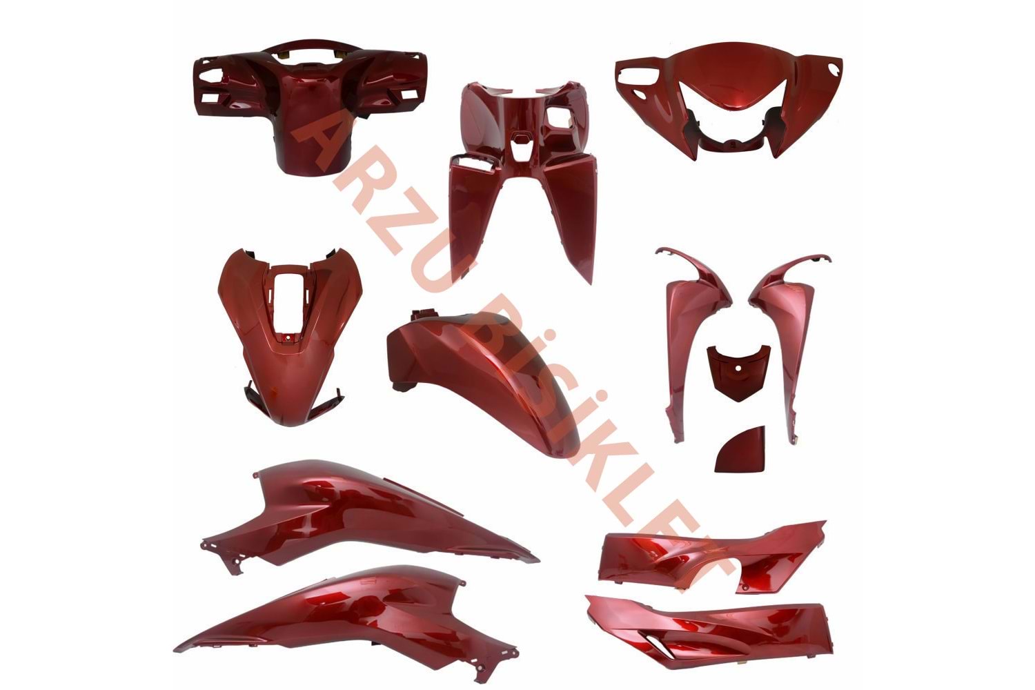 MONERO HONDA DİO KIRMIZI KAPORTA SET BOYALI KISIM