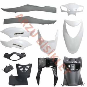 MONERO SPACY BEYAZ KAPORTA SET SİYAHLAR DAHİL