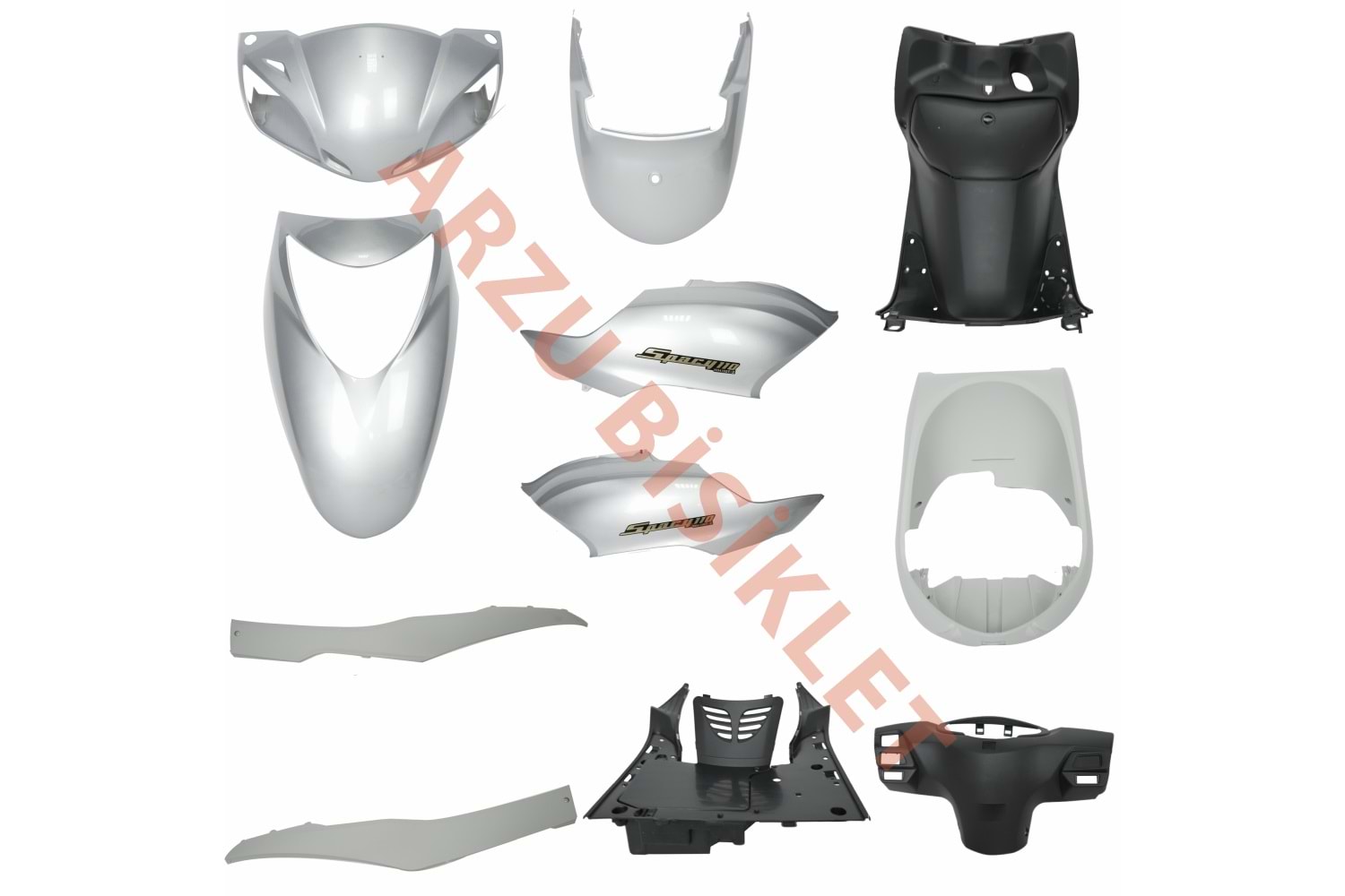 MONERO SPACY 110 GÜMÜŞ GRİ KAPORTA SETİ