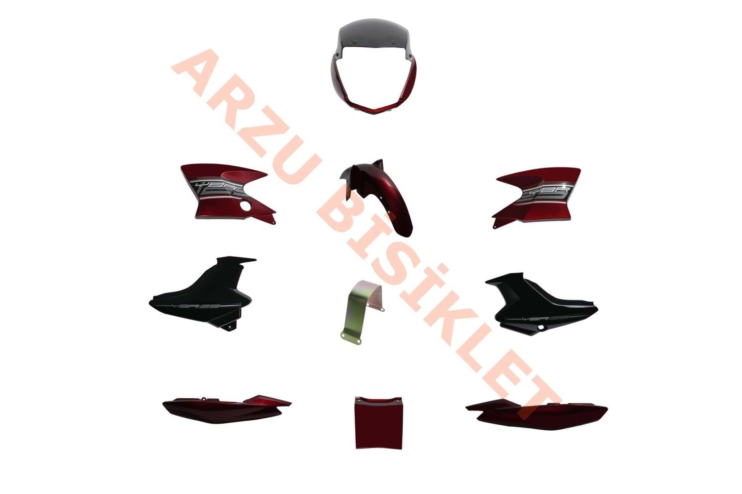 KAPORTA SET [KIRMIZI] YAMAHA YBR K