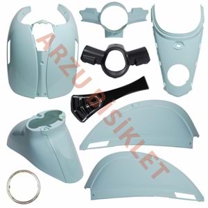 KAPORTA SET [BOYALI AKSAM] [MAVİ] - KUBA BLUEBERRY