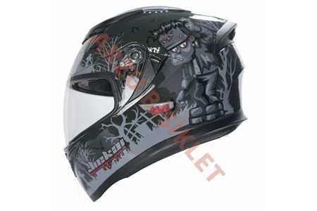 KC-KAPALI VİZÖRLÜ KASK [KC316-1] FRANKENSTEIN'S MONSTER [M] E BELGELİ