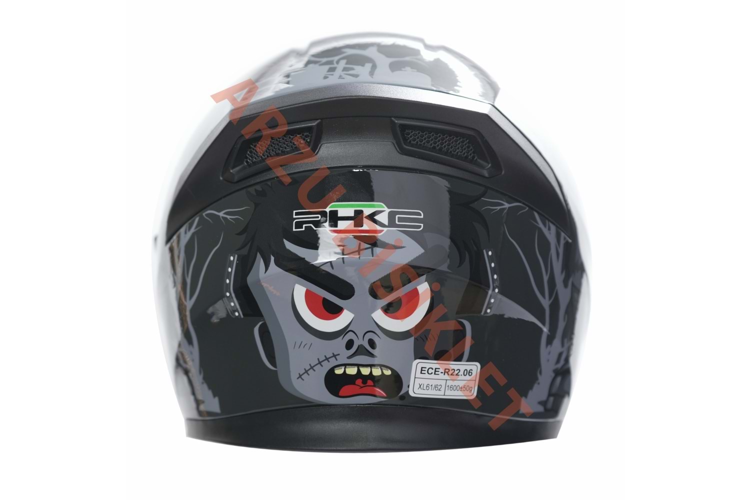 KC-KAPALI VİZÖRLÜ KASK [KC316-1] FRANKENSTEIN'S MONSTER [M] E BELGELİ