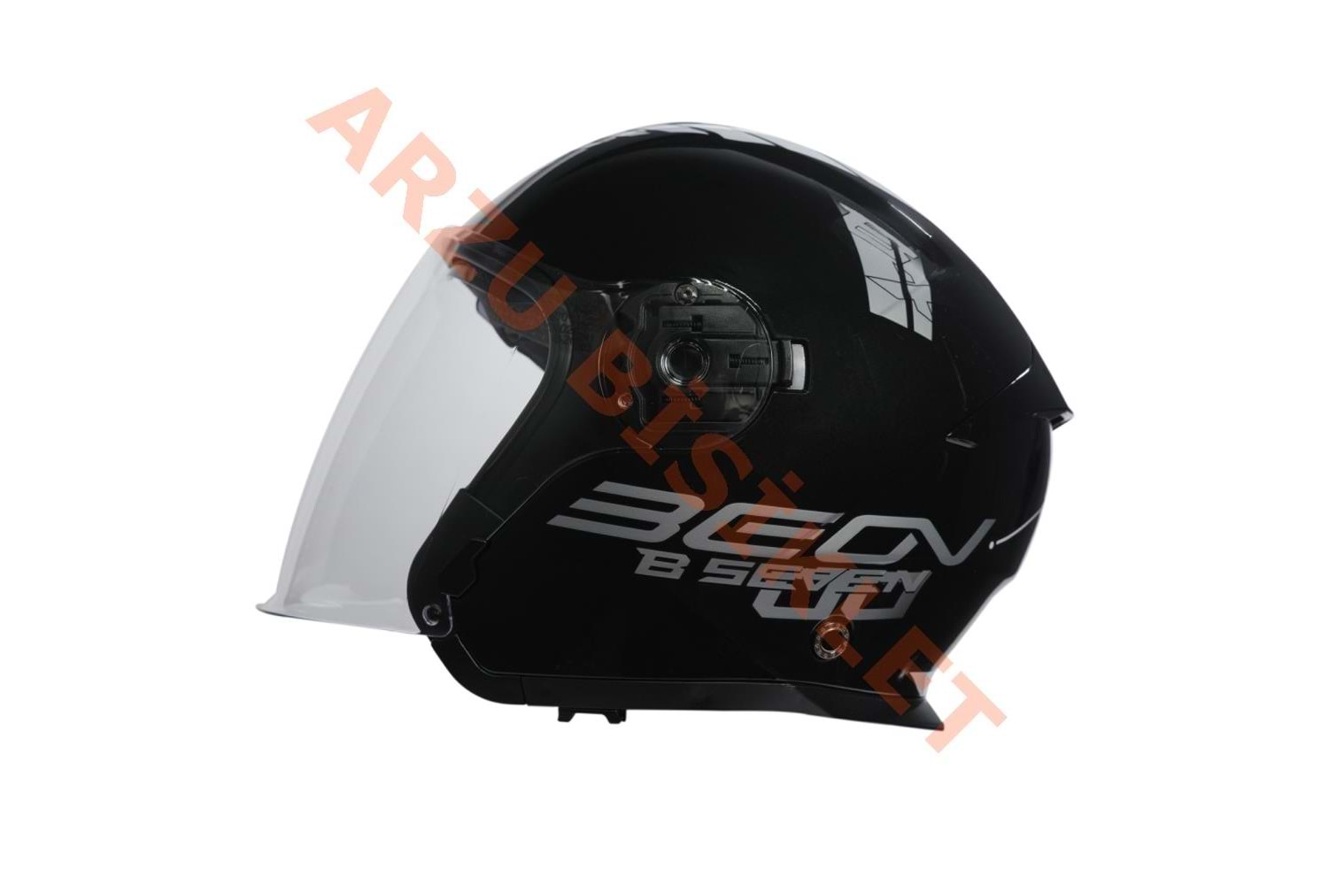 BEON- ÇENESİZ VİZÖRLÜ YAZLIK KASK [B203] [SİYAH-BEYAZ] [L]