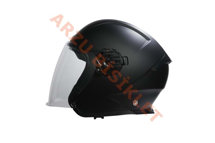 BEON- ÇENESİZ VİZÖRLÜ YAZLIK KASK [B203] [MAT SİYAH] [M]