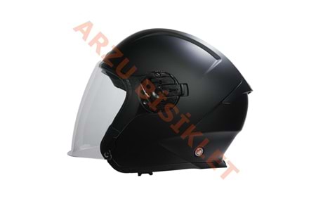 BEON- ÇENESİZ VİZÖRLÜ YAZLIK KASK [B203] [MAT SİYAH] [L]