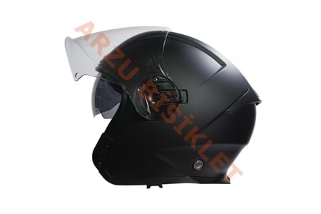 BEON- ÇENESİZ VİZÖRLÜ YAZLIK KASK [B203] [MAT SİYAH] [L]