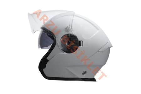 BEON- ÇENESİZ VİZÖRLÜ YAZLIK KASK [B203] [BEYAZ] [M]