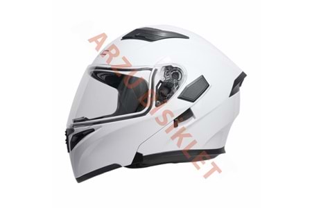 KC - ÇENE AÇILIR VİZÖRLÜ KASK [KC902] [BEYAZ] [S]