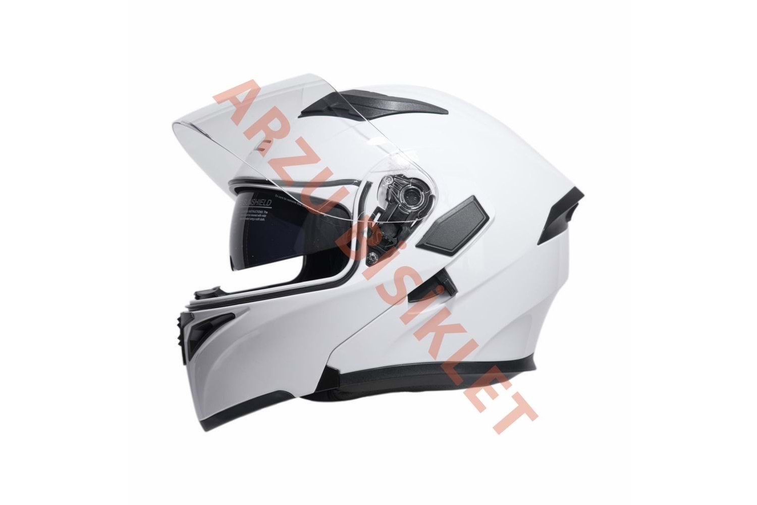 KC - ÇENE AÇILIR VİZÖRLÜ KASK [KC902] [BEYAZ] [S]