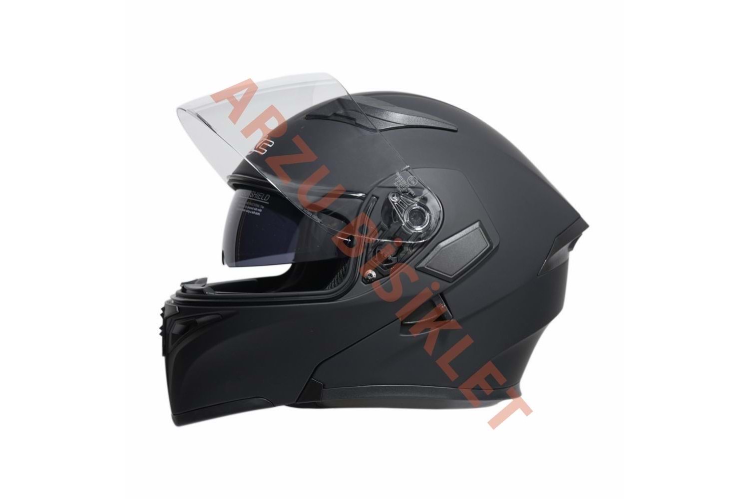 KC - ÇENE AÇILIR VİZÖRLÜ KASK [KC902] [MAT SİYAH] [M]
