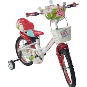 CORELLİ LOVELY KIZ 16 JANT V FREN BİSİKLET (BEYAZ - KIRMIZI)