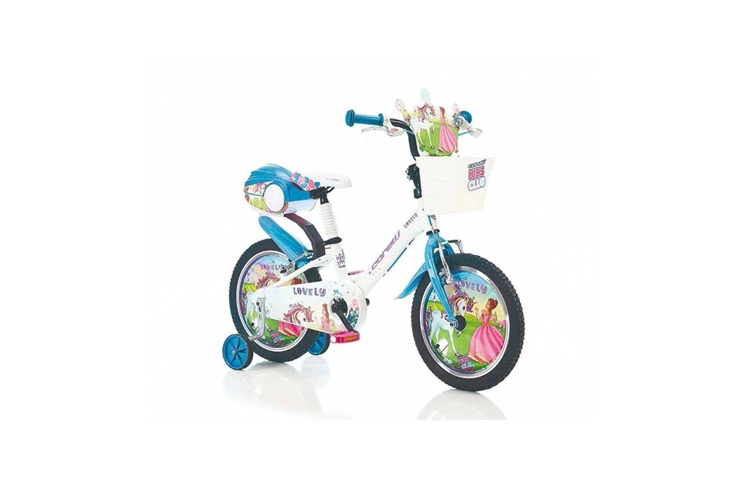 CORELLİ LOVELY KIZ 16 JANT V FREN BİSİKLET (BEYAZ - MAVİ)
