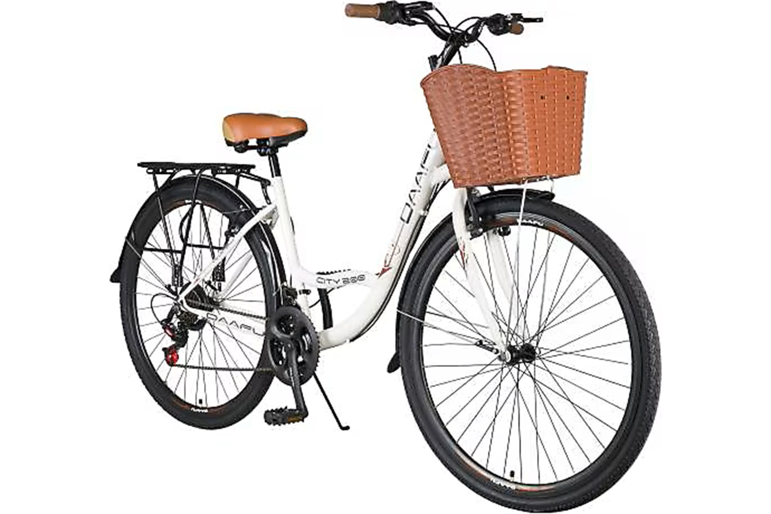 DAAFU CİTY 200 BAYAN 24 JANT V FREN BİSİKLET (BEYAZ)