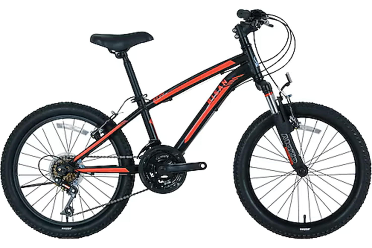 BİSAN KDS 2750 20 JANT V FREN BİSİKLET (SİYAH - KIMIZI)