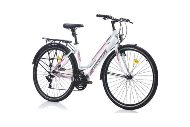 CORELLİ BYME BAYAN 28 JANT V FREN BİSİKLET (BEYAZ)