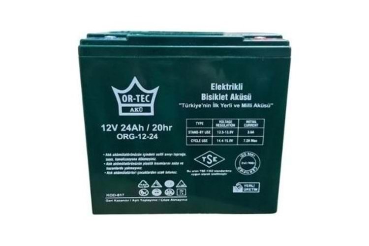 ORTEC 12 - 24 DİK AKÜ
