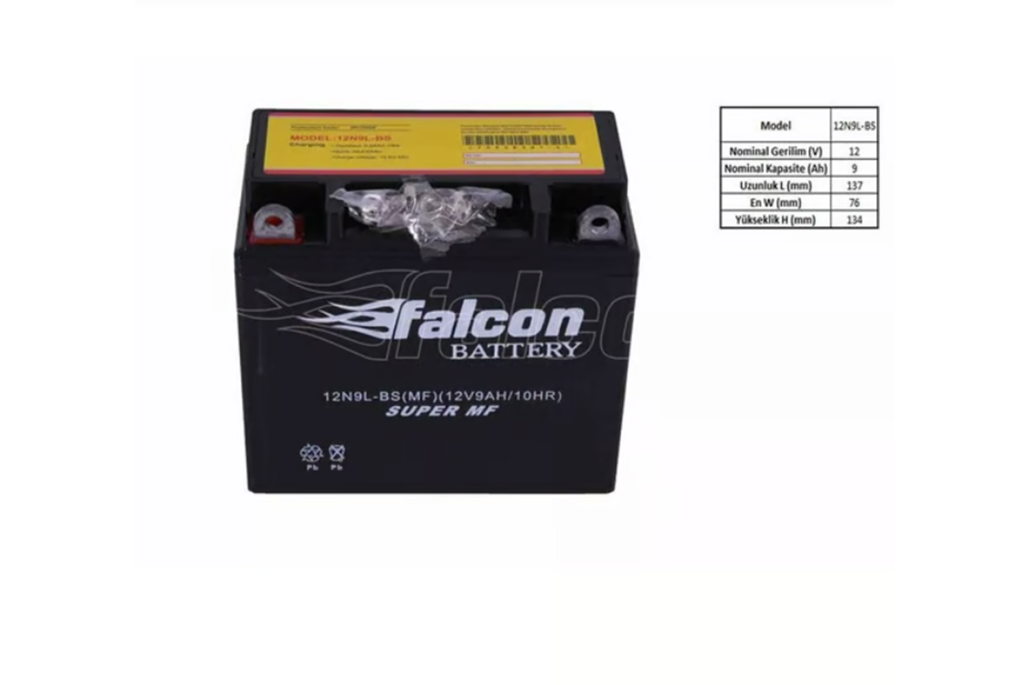 FALCON 12 - 9 DİK AKÜ