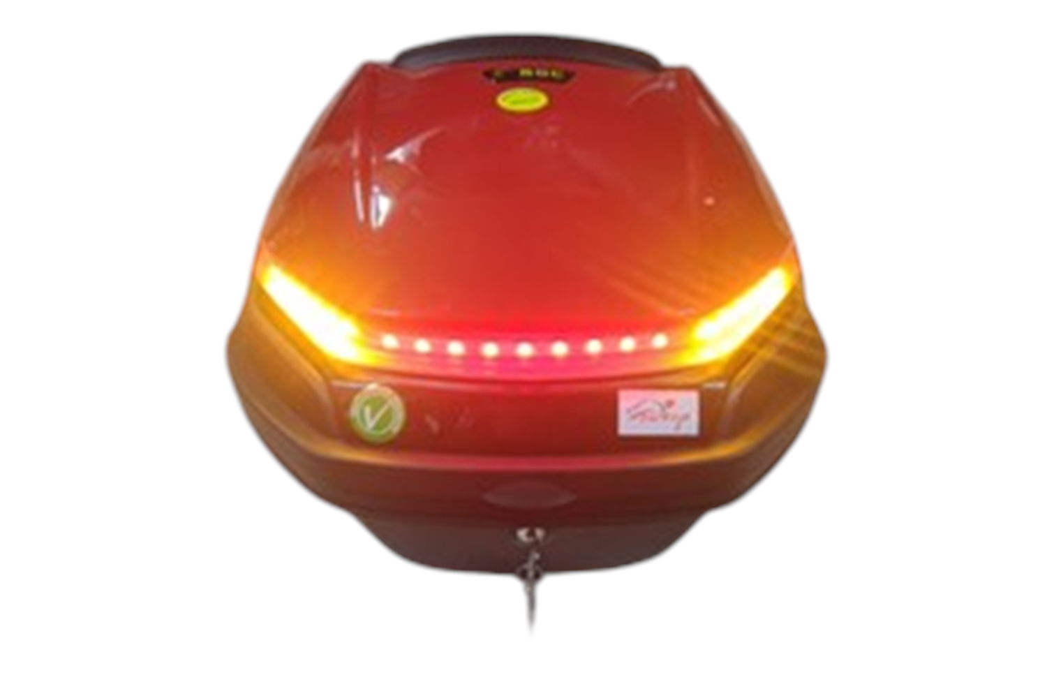 BGC MOTORSİKLET ARKA ÇANTA SİNYAL STOP IŞIKLI KIRMIZI