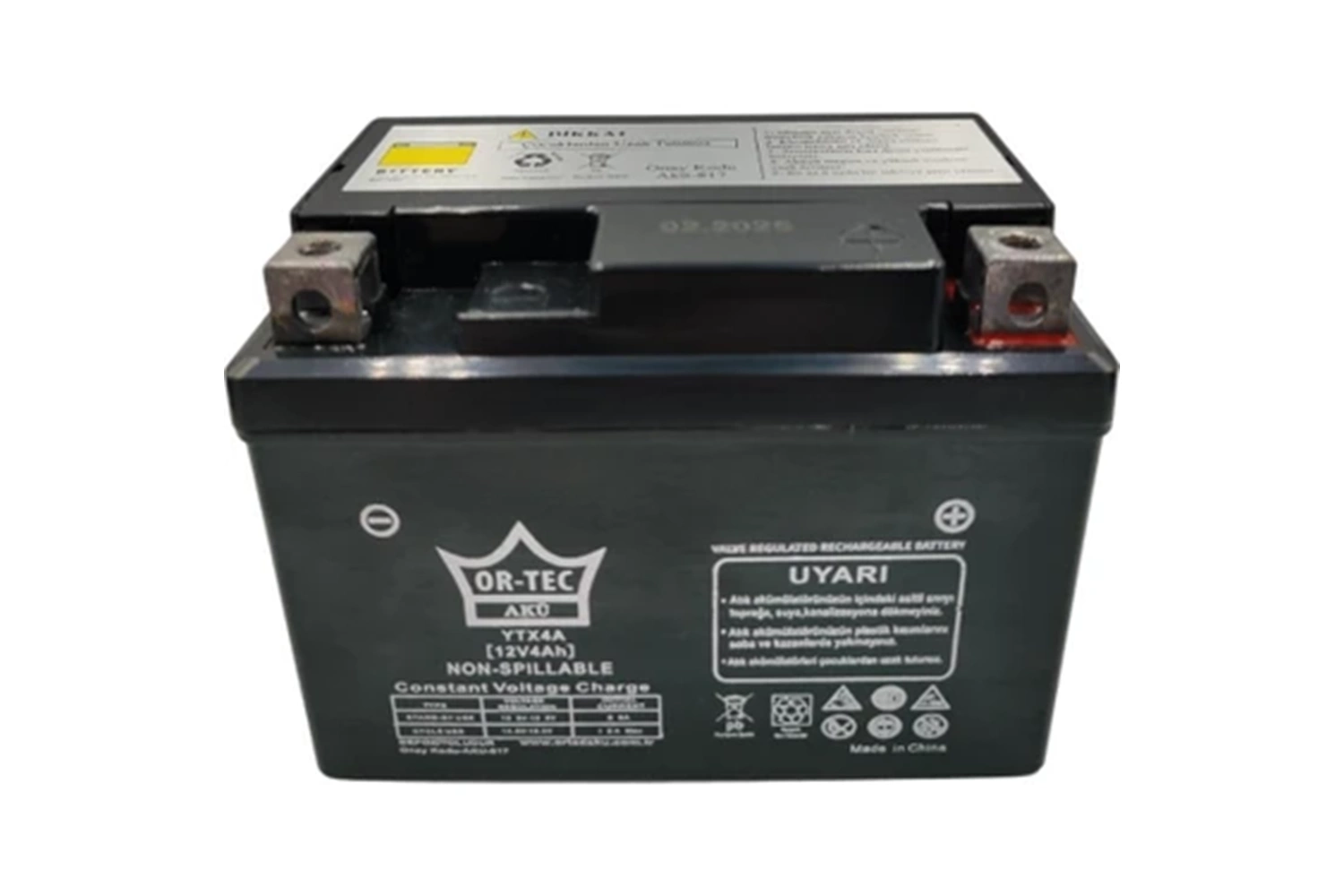 ORTEC 12 - 4 KISA AKÜ