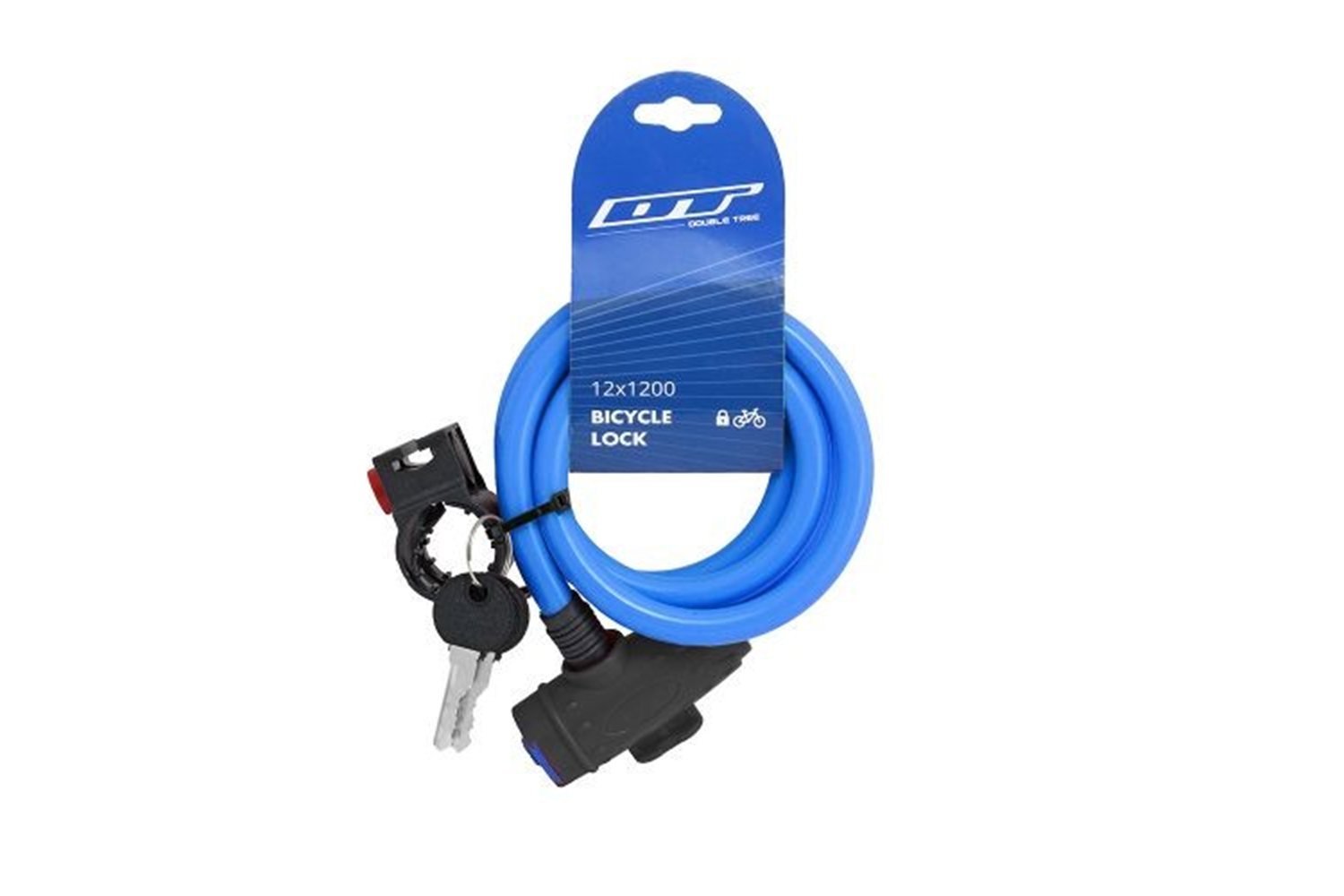 İMPACT MTB KİLİT 12 - 120 SİYAH - MAVİ ÇİZGİLİ