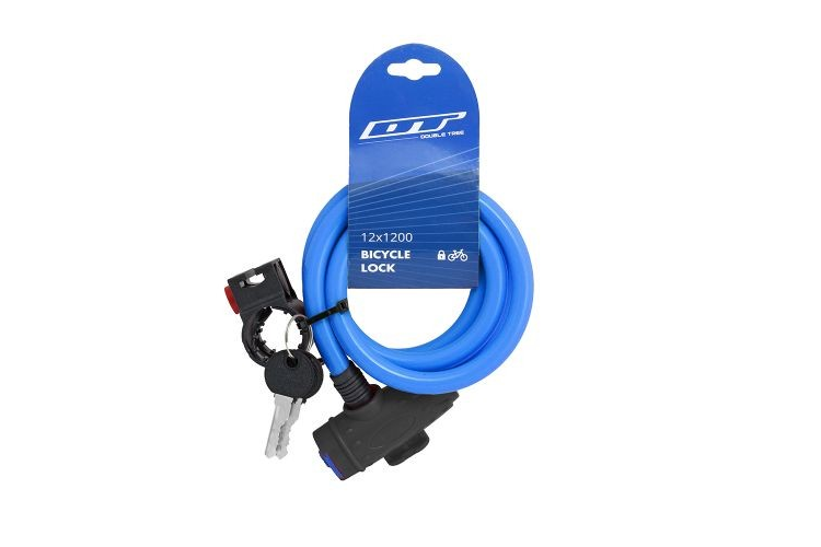 İMPACT MTB KİLİT 12 - 120 SİYAH - MAVİ ÇİZGİLİ